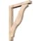 Ekena Millwork Funston Block Smooth Bracket w/ Offset Brace, Douglas Fir, 5 1/2"W x 36"D x 48"H BKT0604X36X48FST05SDF - alternate 1